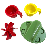 Outdoor Cup Strainer Water Wheel Base AC