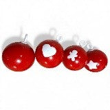 Outdoor Ornament Set 4-Pack Red