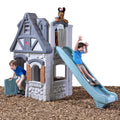 Outdoor Enchanting Adventures 2-Story Playhouse & Slide