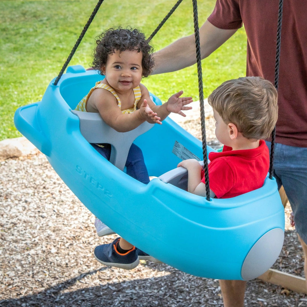 Outdoor Rocket Swing For Two Blue