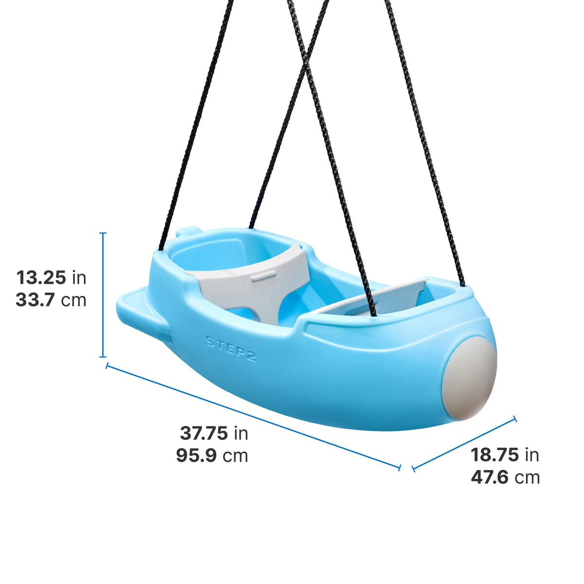 Outdoor Rocket Swing For Two Blue