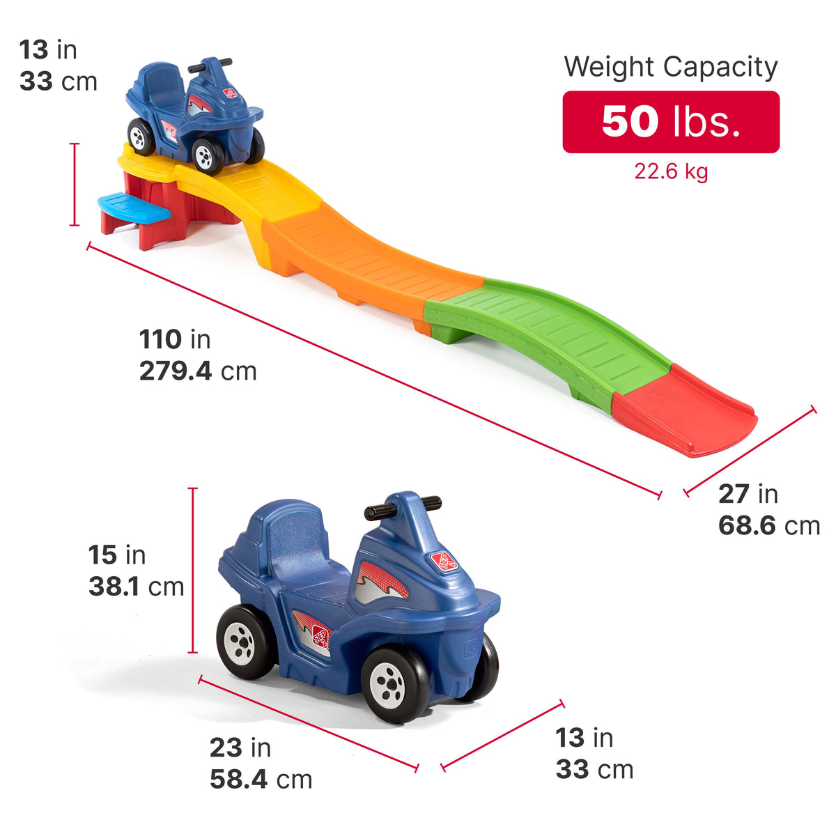 Outdoor Blue Flash Up & Down Roller Coaster