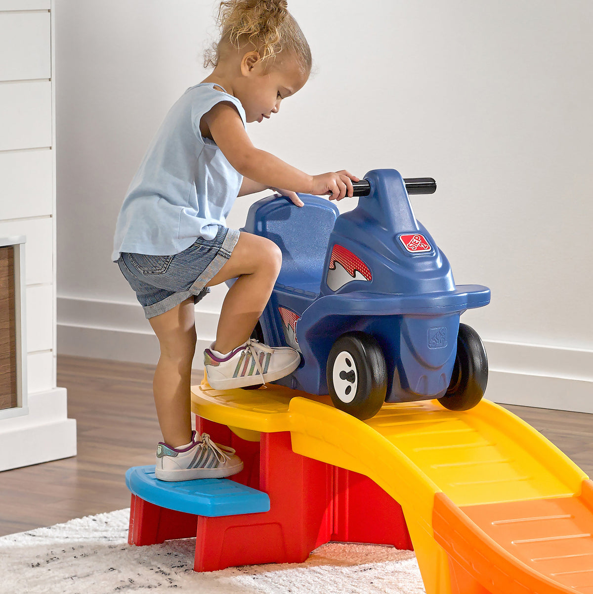 Outdoor Blue Flash Up & Down Roller Coaster