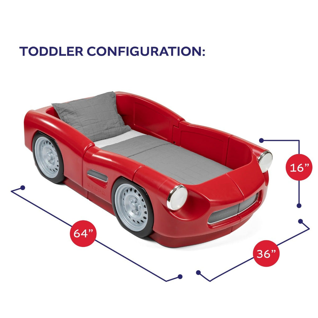 Outdoor Roadster Toddler-To-Twin Transitional Bed