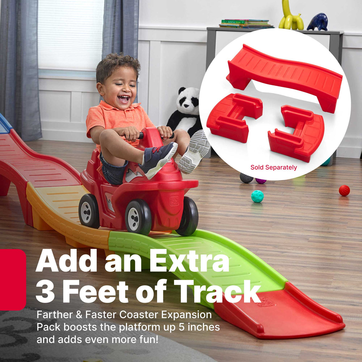 Outdoor Up & Down Roller Coaster Rapid Ride & Hide Double the Fun Edition