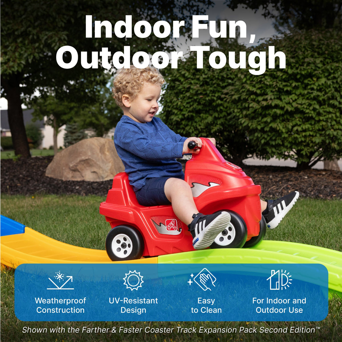 Outdoor Up & Down Roller Coaster Rapid Ride & Hide Double the Fun Edition