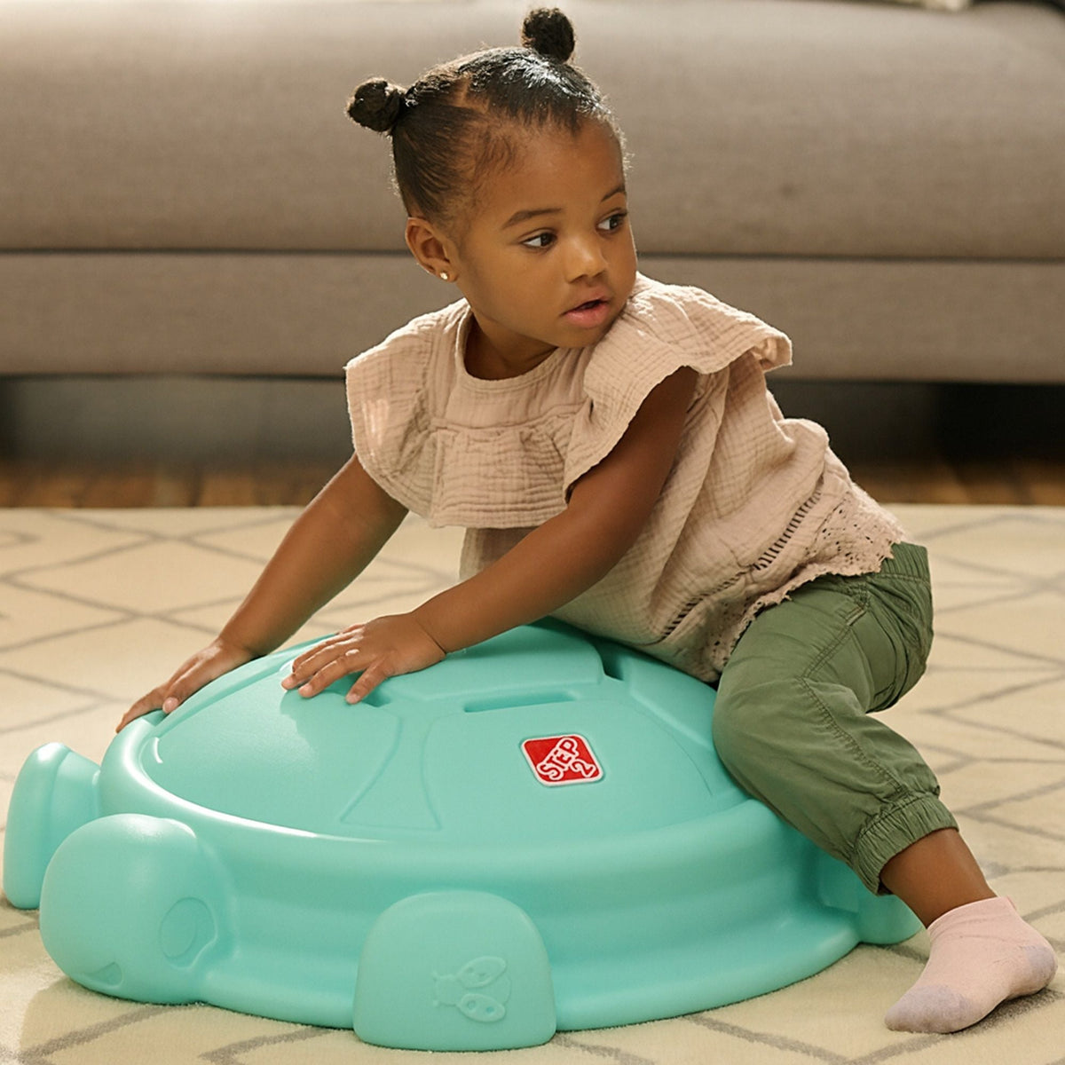 Outdoor Topsy Turtle Rocking Disk & Stepping Stone