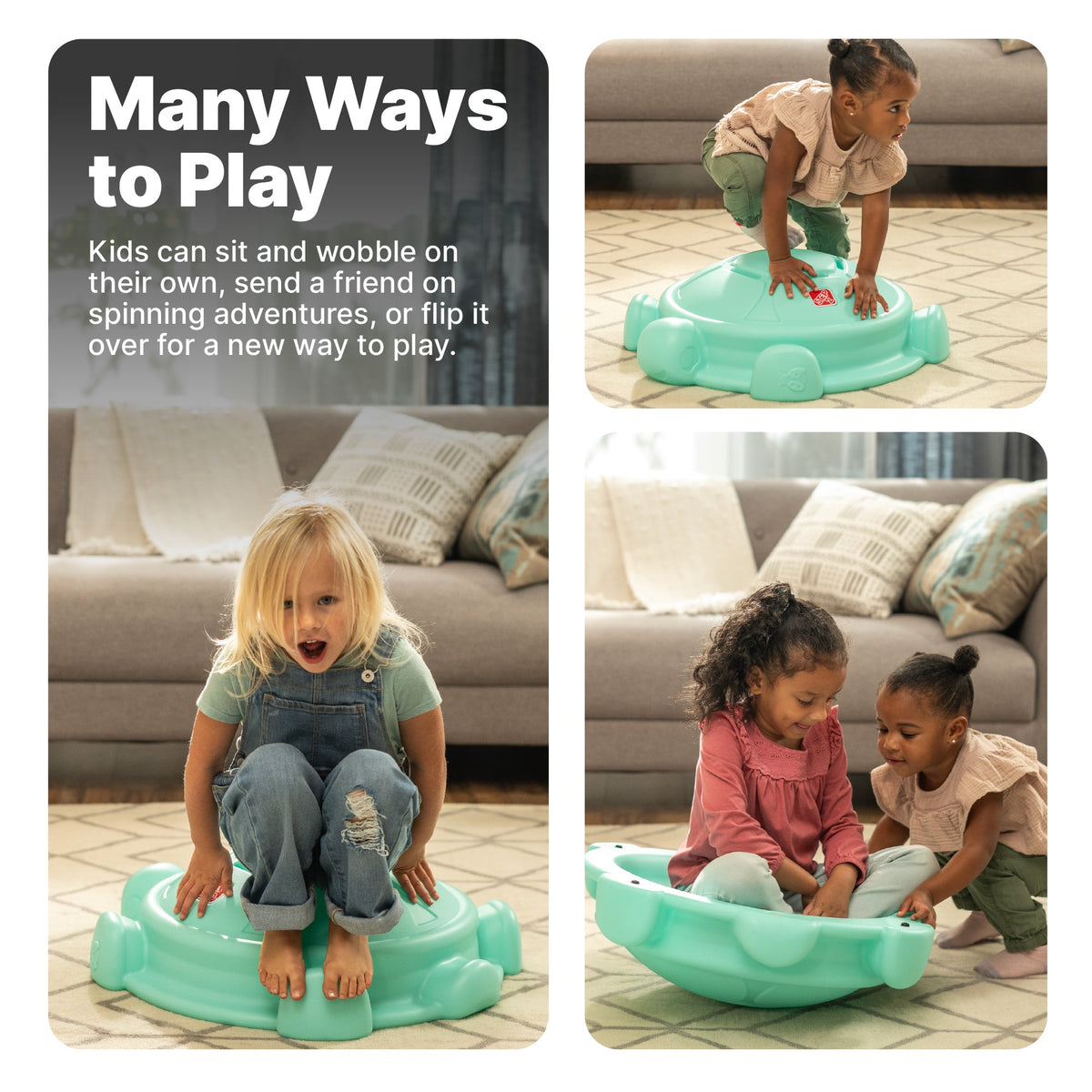 Outdoor Topsy Turtle Rocking Disk & Stepping Stone