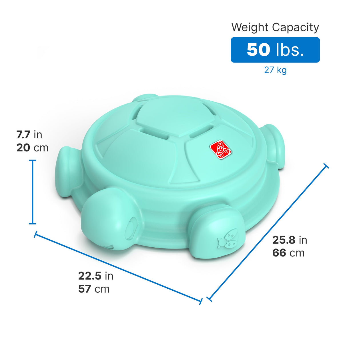 Outdoor Topsy Turtle Rocking Disk & Stepping Stone