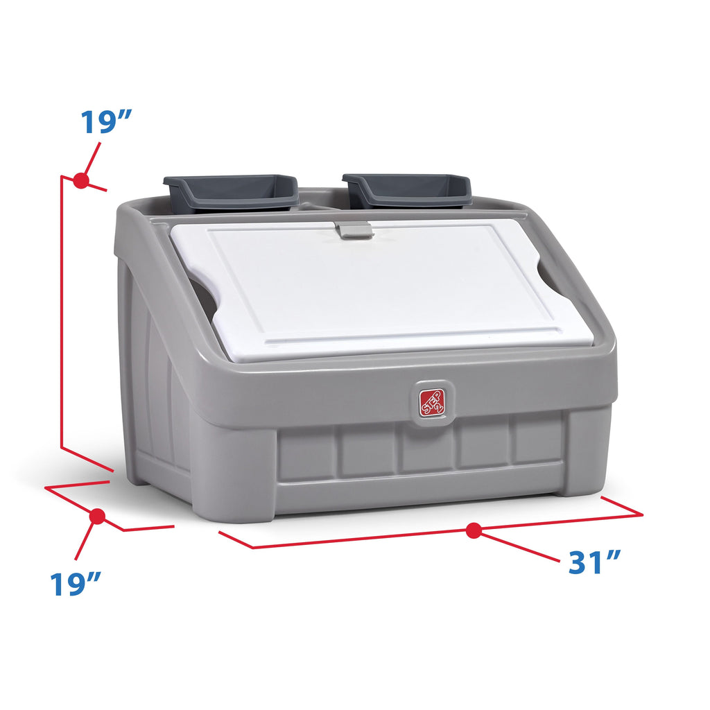 Outdoor 2-in-1 Toy Box & Art Lid