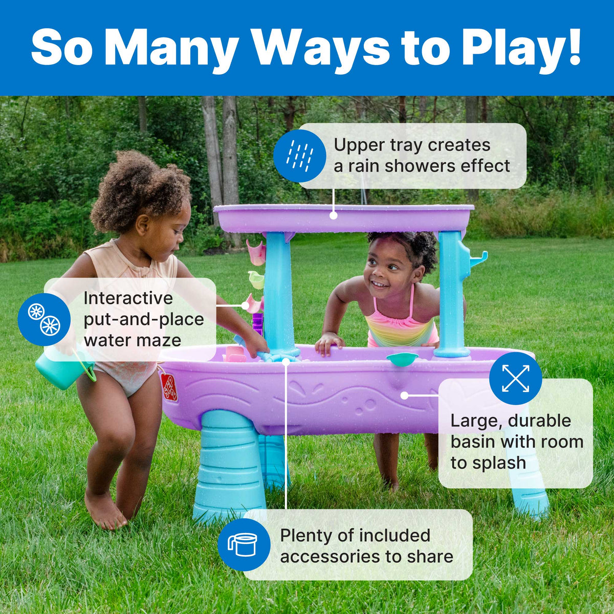 Outdoor Rain Showers & Unicorns Water Table