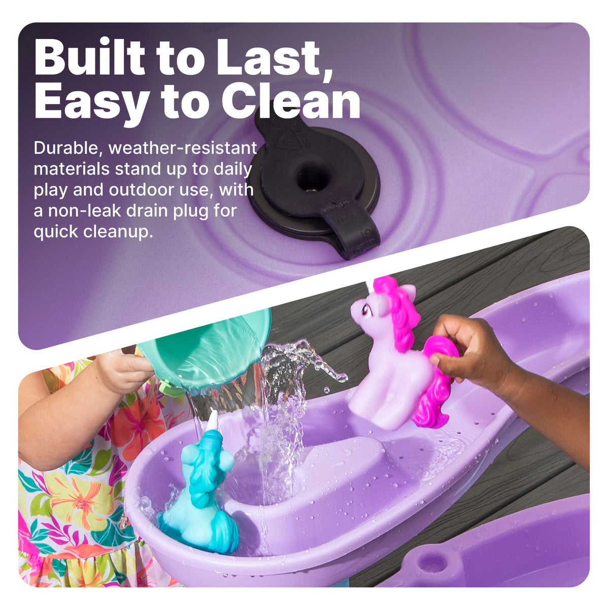 Outdoor Rain Showers & Unicorns Water Table