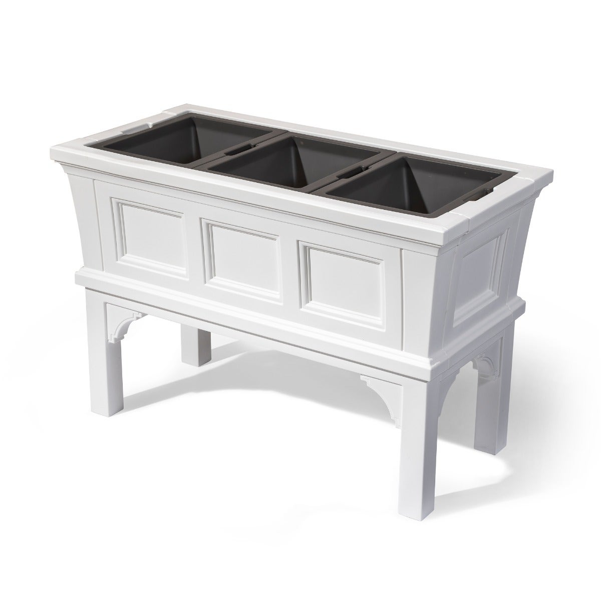 Outdoor Atherton Raised Planter Box - Classic White Parts