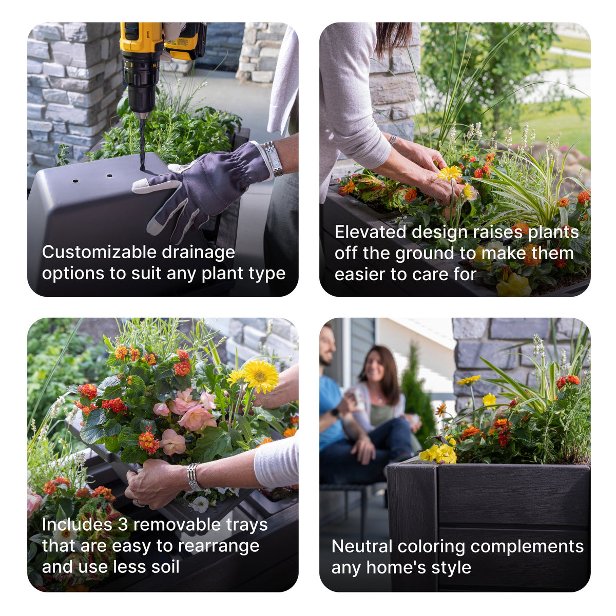Outdoor Lakewood Raised Planter