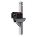 Outdoor Highland Mail Post & XL Black Mailbox