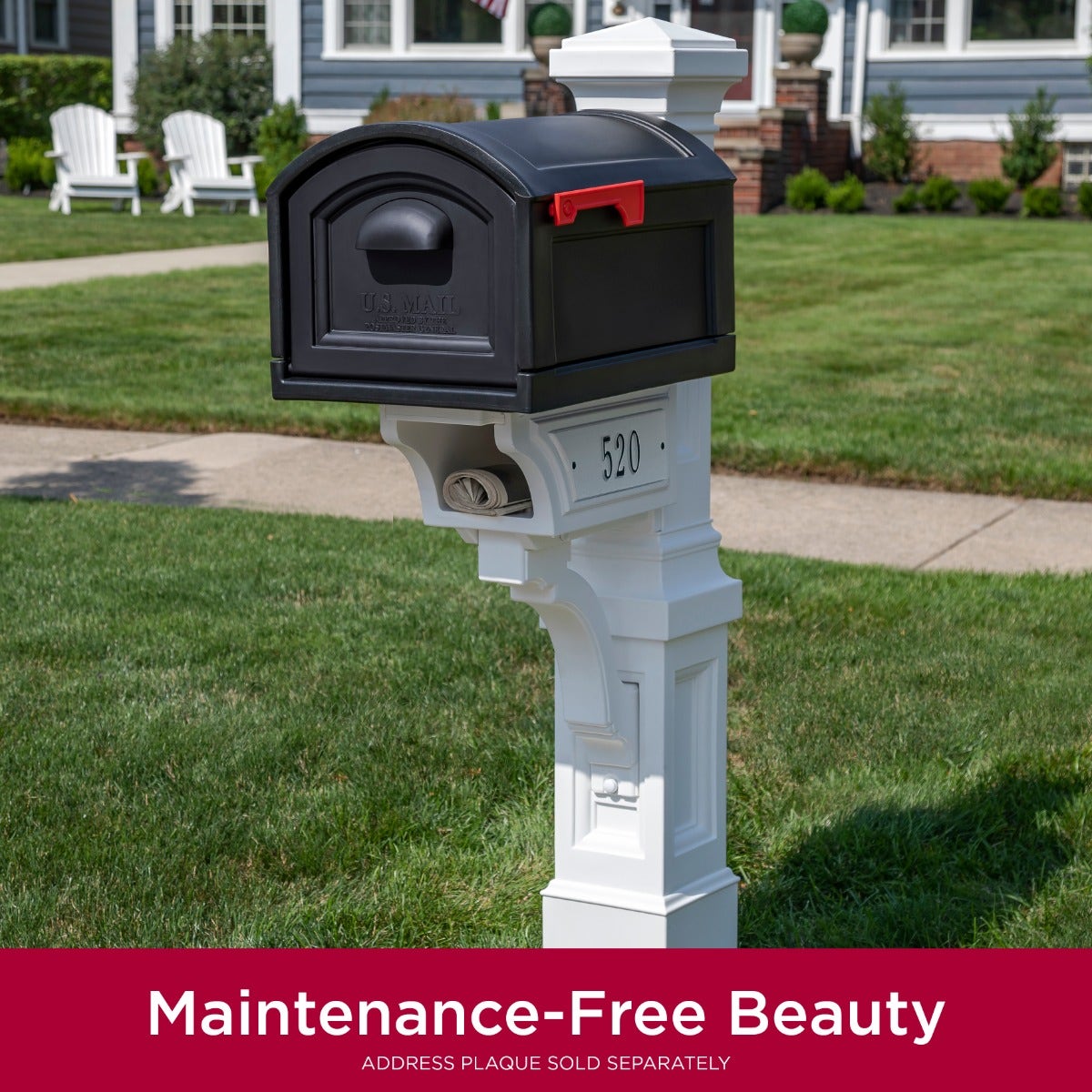 Outdoor Atherton Mail Post & XL Mailbox
