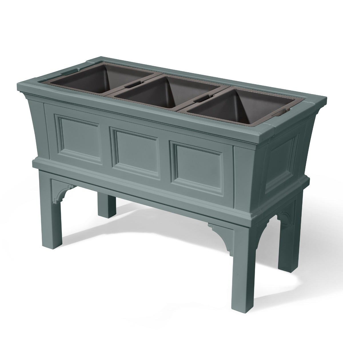 Outdoor Atherton Raised Planter Box - Sage Gray Parts