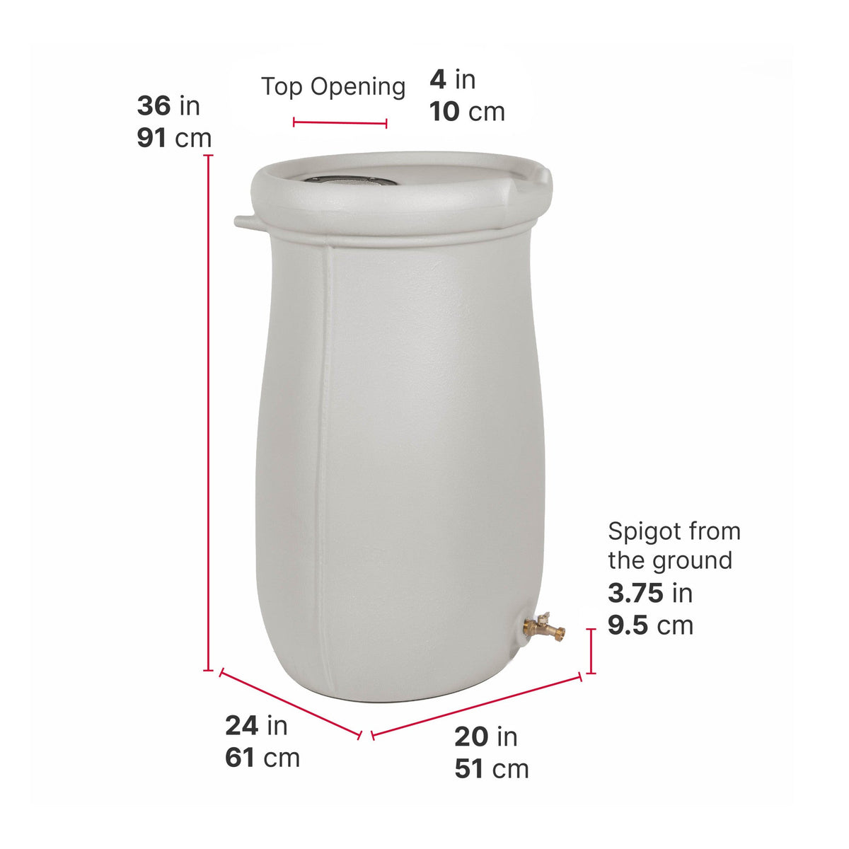 Outdoor Fernway Rain Barrel