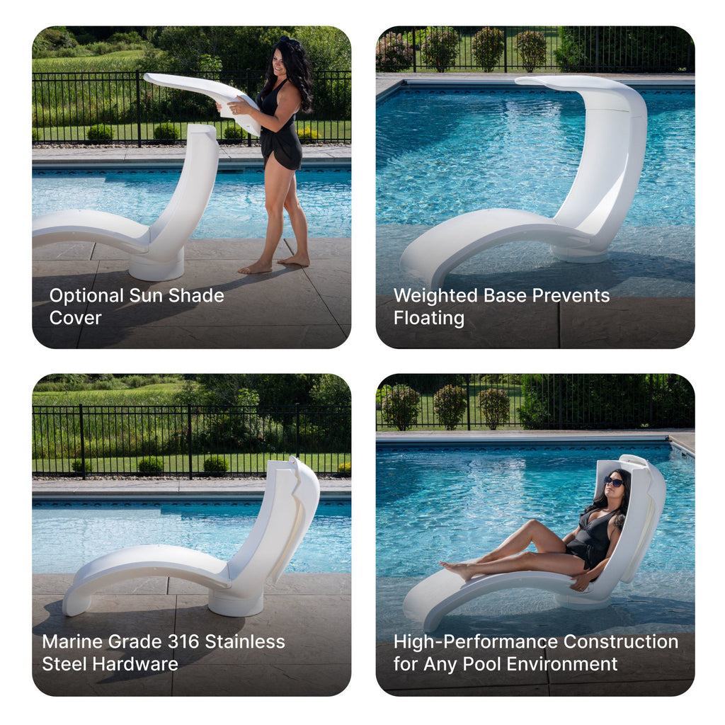 Outdoor Mondello Lounger with Shade