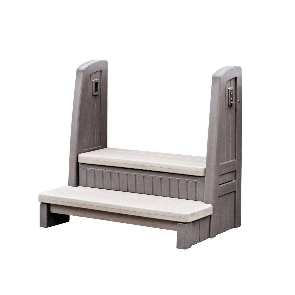 Outdoor Hot Tub Storage Steps With Handrail