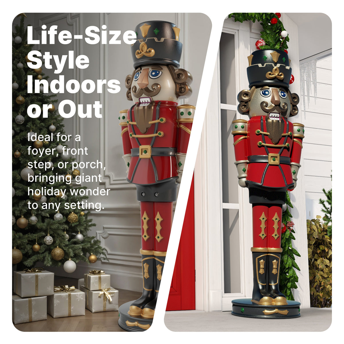 Outdoor Giant 6ft Paintable Nutcracker Prince