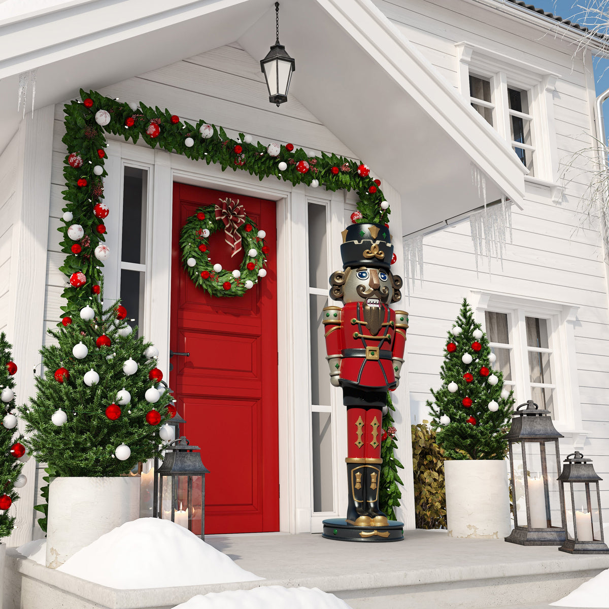 Outdoor Giant 6ft Paintable Nutcracker Prince