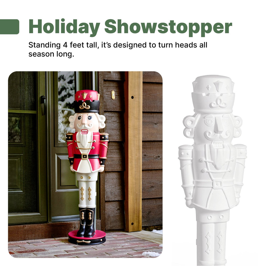 Outdoor 4ft Paintable Nutcracker Prince Jr