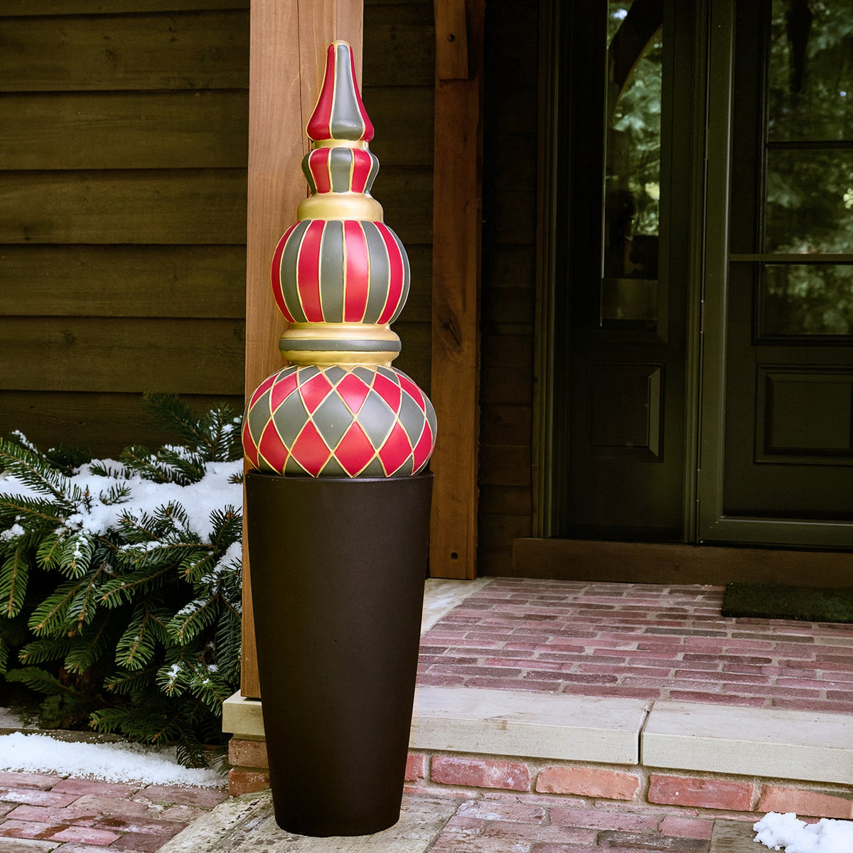Outdoor Paintable Outdoor Christmas Ornament Topiary