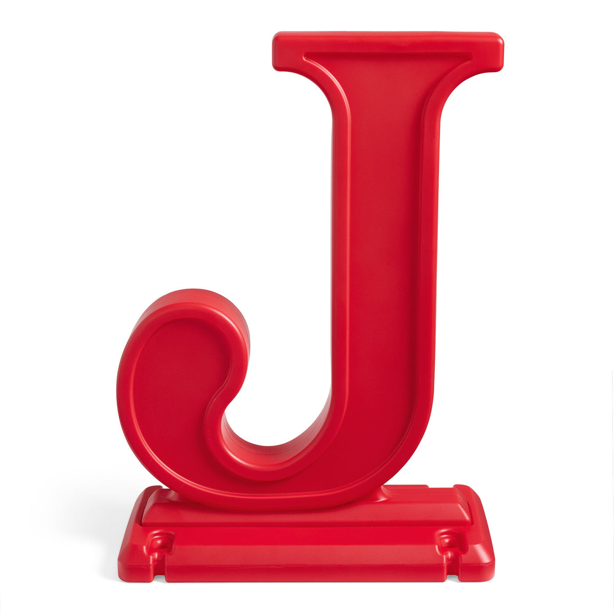 Outdoor Paintable Large Outdoor 3-Piece Christmas JOY Letters Decoration - Red