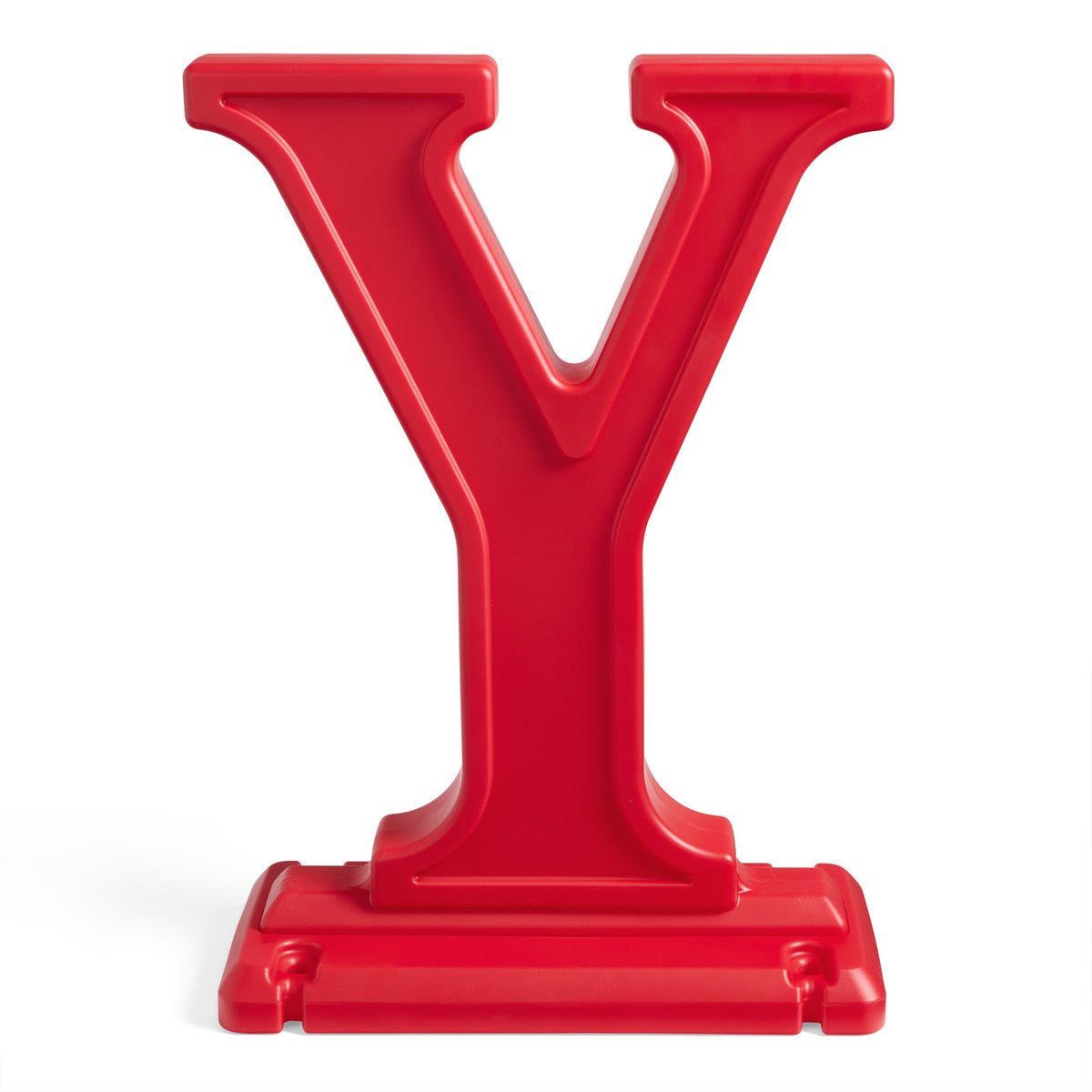 Outdoor Paintable Large Outdoor 3-Piece Christmas JOY Letters Decoration - Red