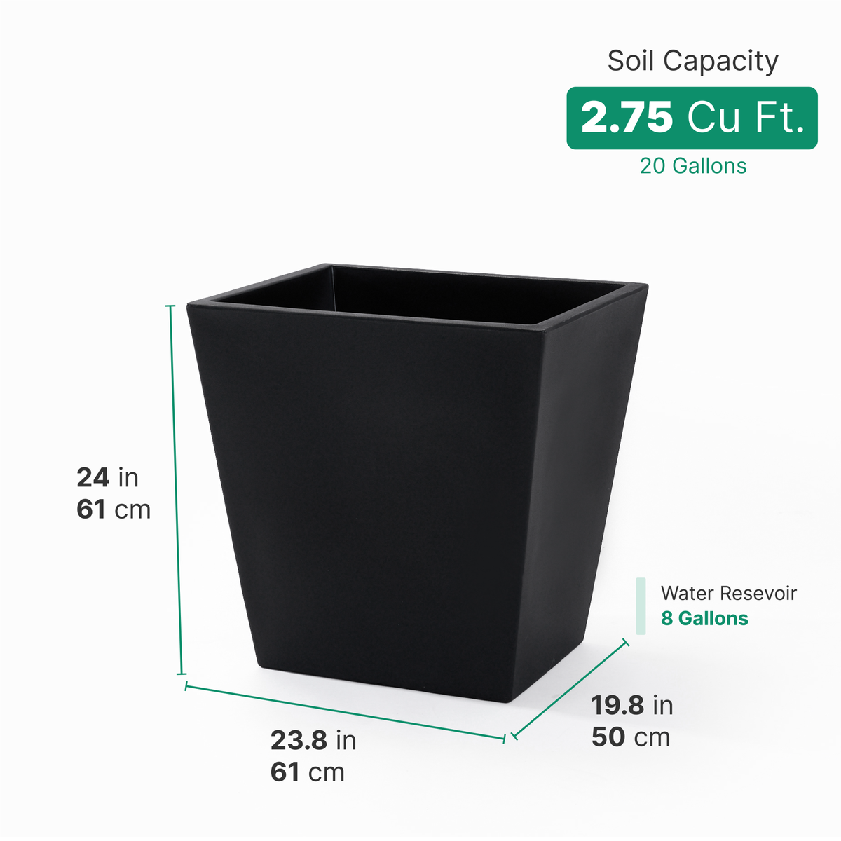 Outdoor Tremont Planter 20x24 2 Pack