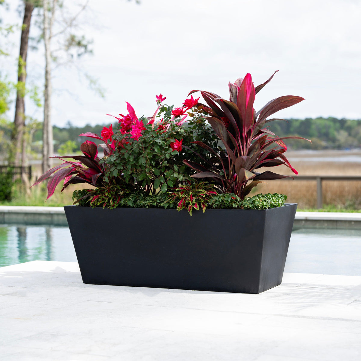 Outdoor Tremont Trough Planter 2 Pack