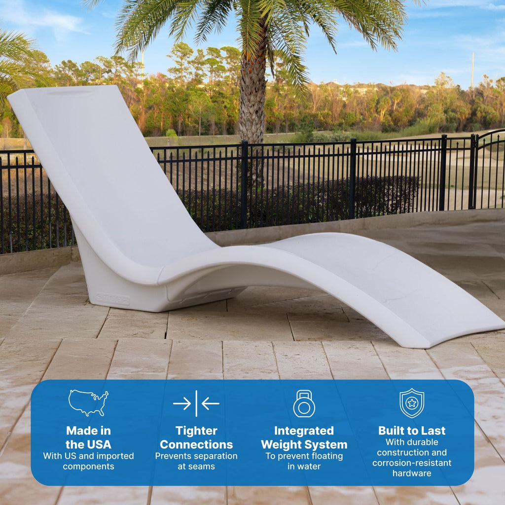 Outdoor Vero Pool Lounger Flip Seat Bundle