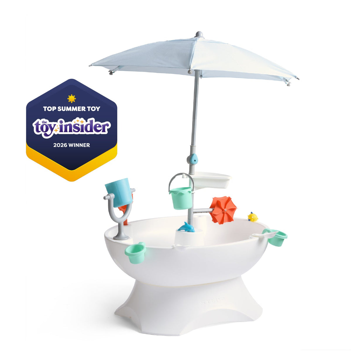 Outdoor Sunshine Springs Splash Table with CoolBreeze Misting Canopy