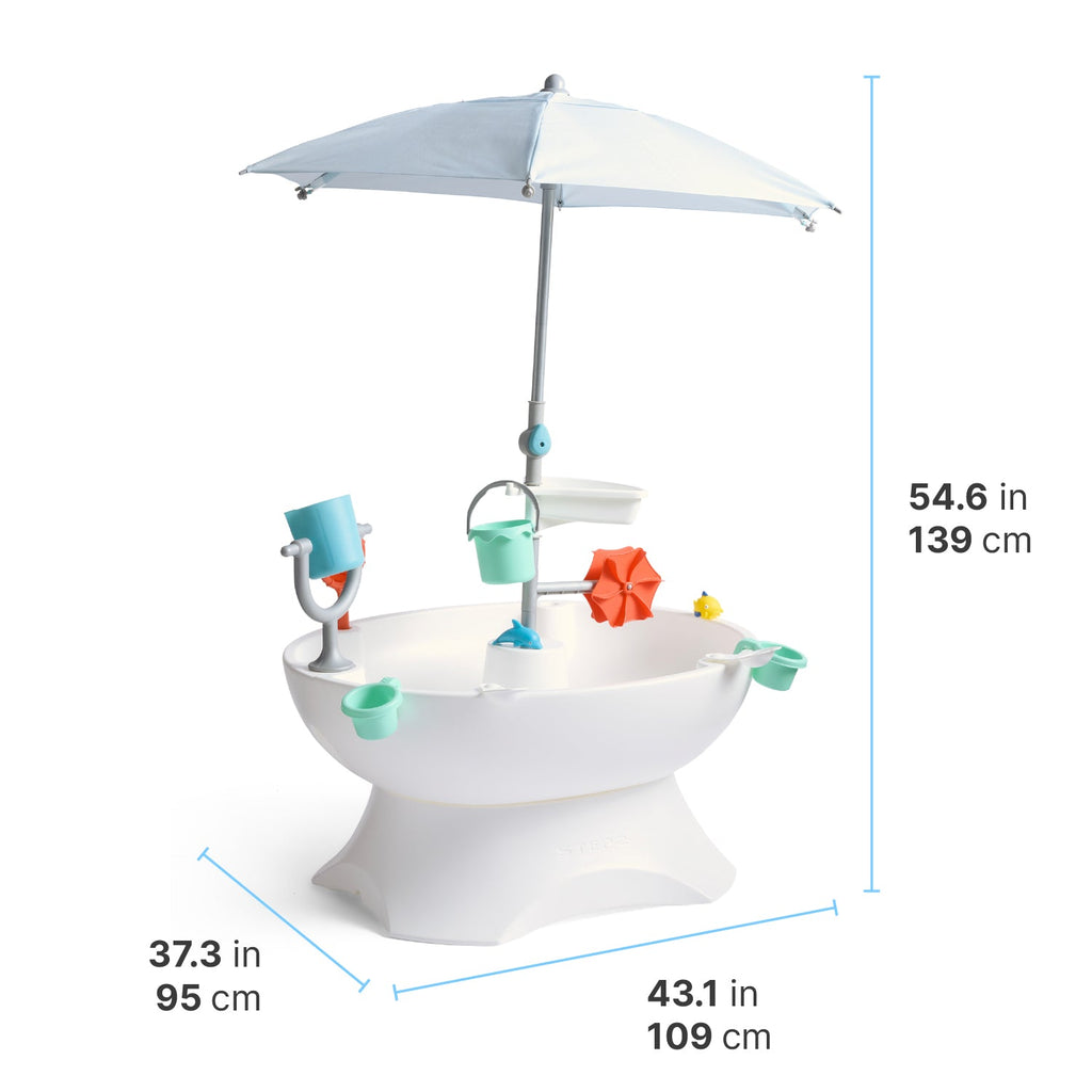 Outdoor Sunshine Springs Splash Table with CoolBreeze Misting Canopy