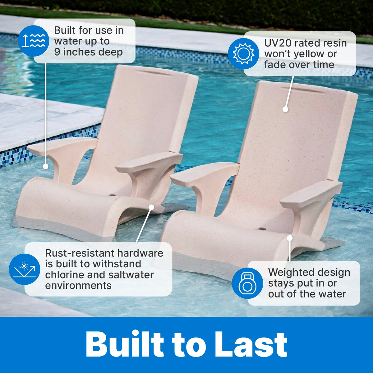 Outdoor Vero Adirondack Chair Earth Tones Collection