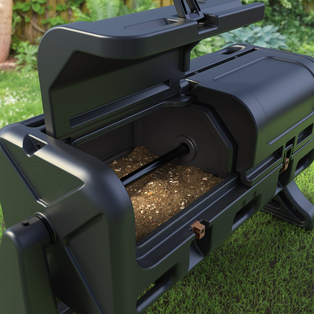 Outdoor EverTough 58 Gallon Tumbling Composter