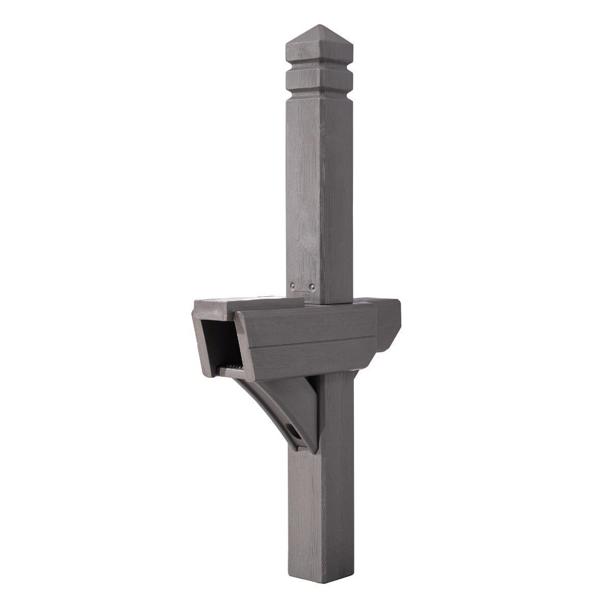 Outdoor Highland Mail Post Dark Cedar