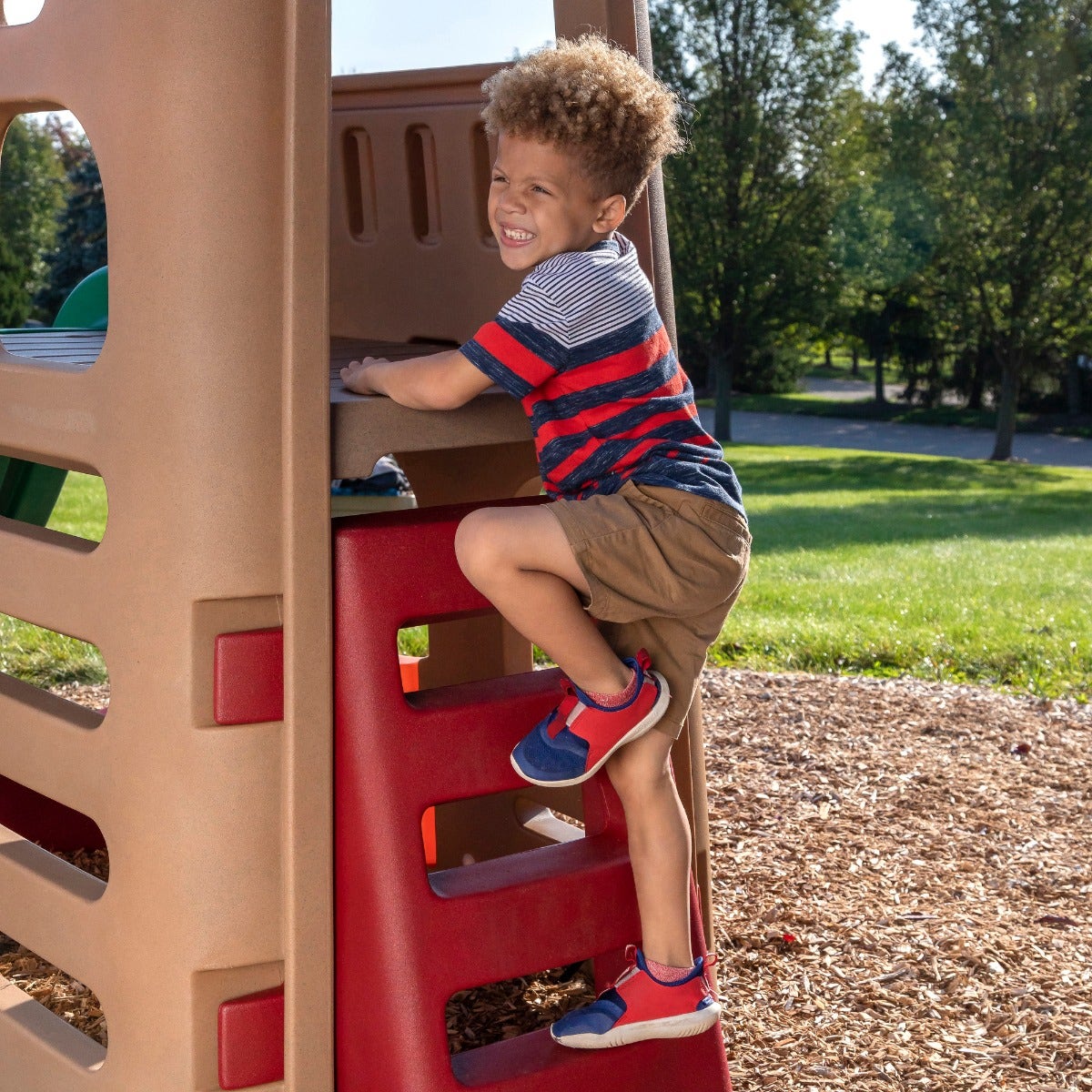 Outdoor Naturally Playful Playhouse Climber & Swing Extension