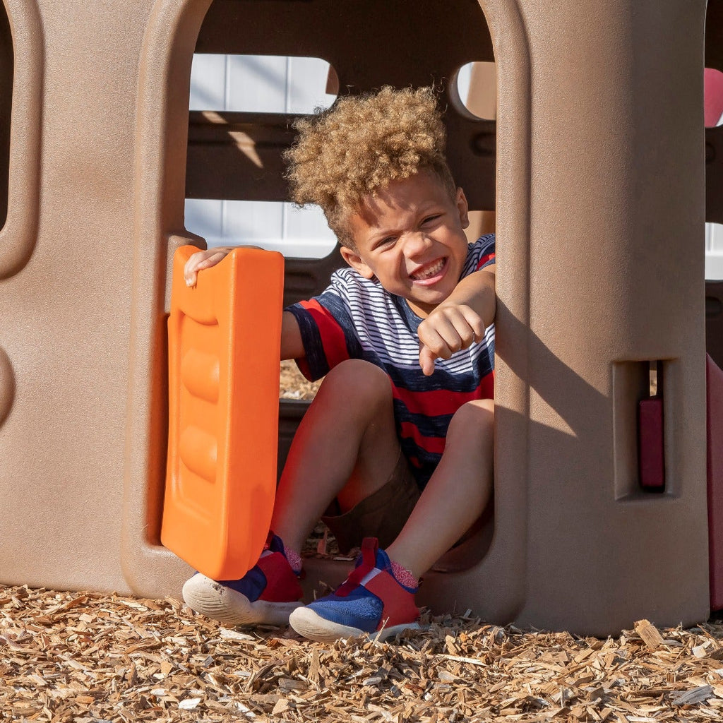 Outdoor Naturally Playful Playhouse Climber & Swing Extension
