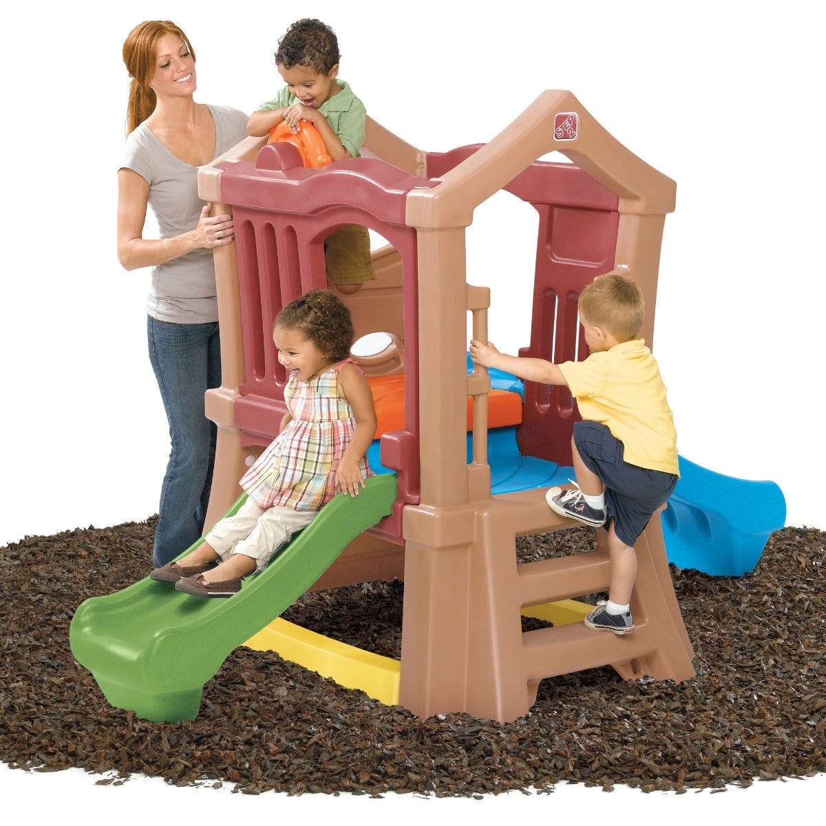 Outdoor Play Up Double Slide Climber Parts