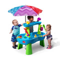 Outdoor Rain Showers Splash Pond Water Table with Umbrella
